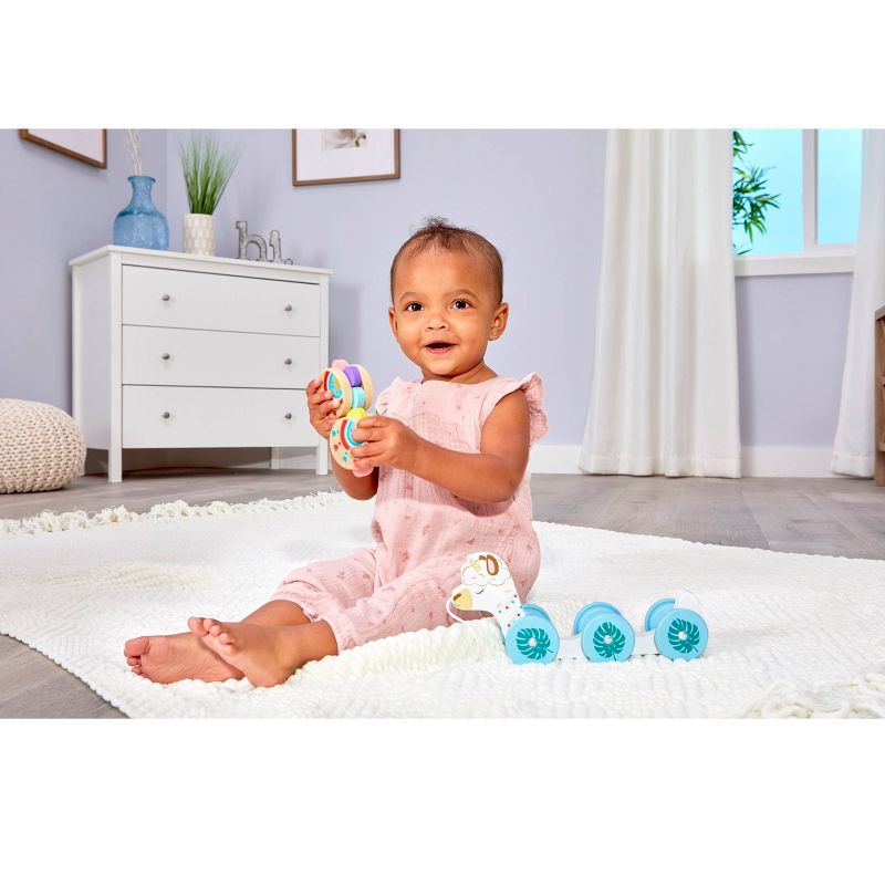 Wooden Critters Pull Toy - Llama-corn