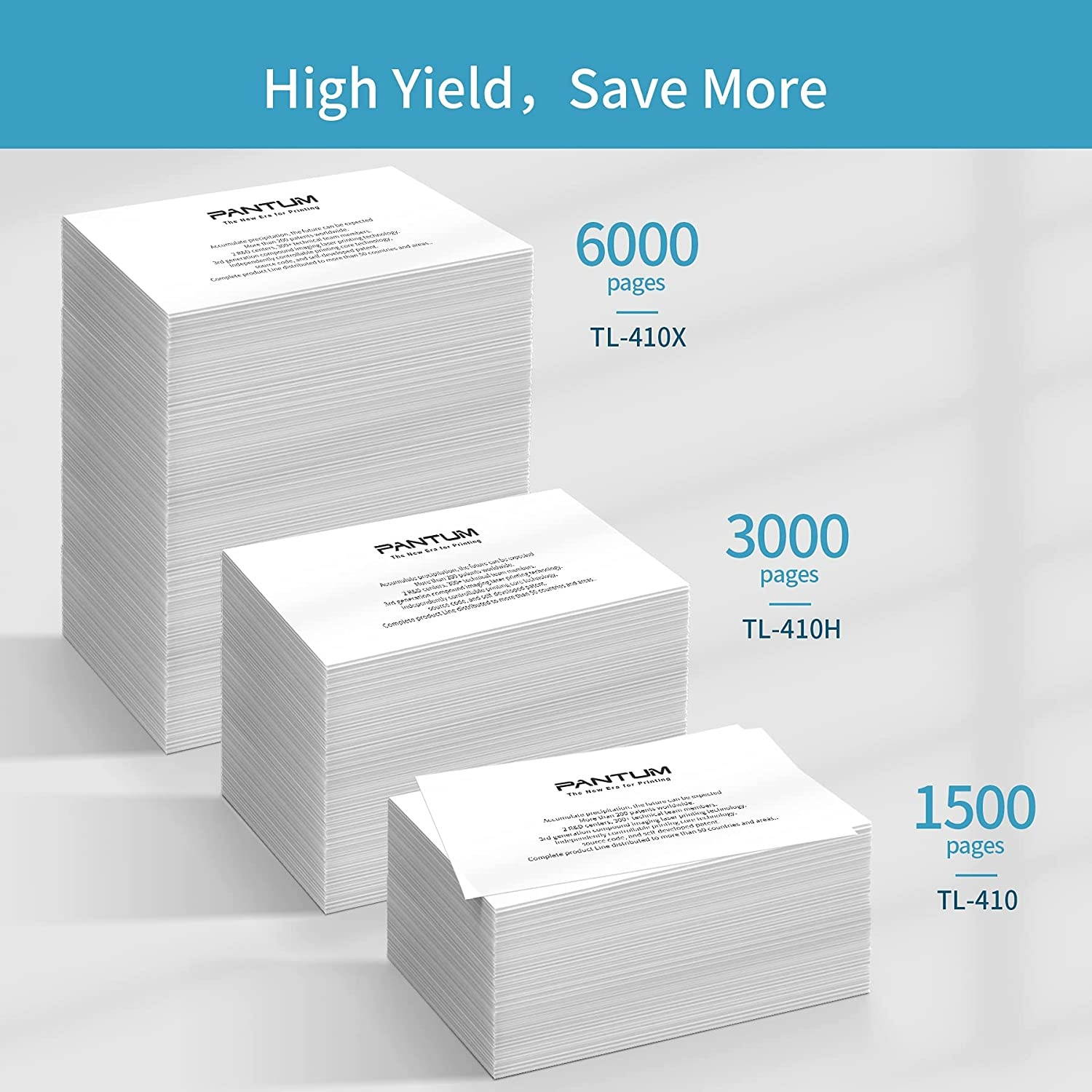 Pantum TL-410H Black Toner with 3000 Page Yield Compatible with P3012, P3302, M6802, M7102, M7202 Series