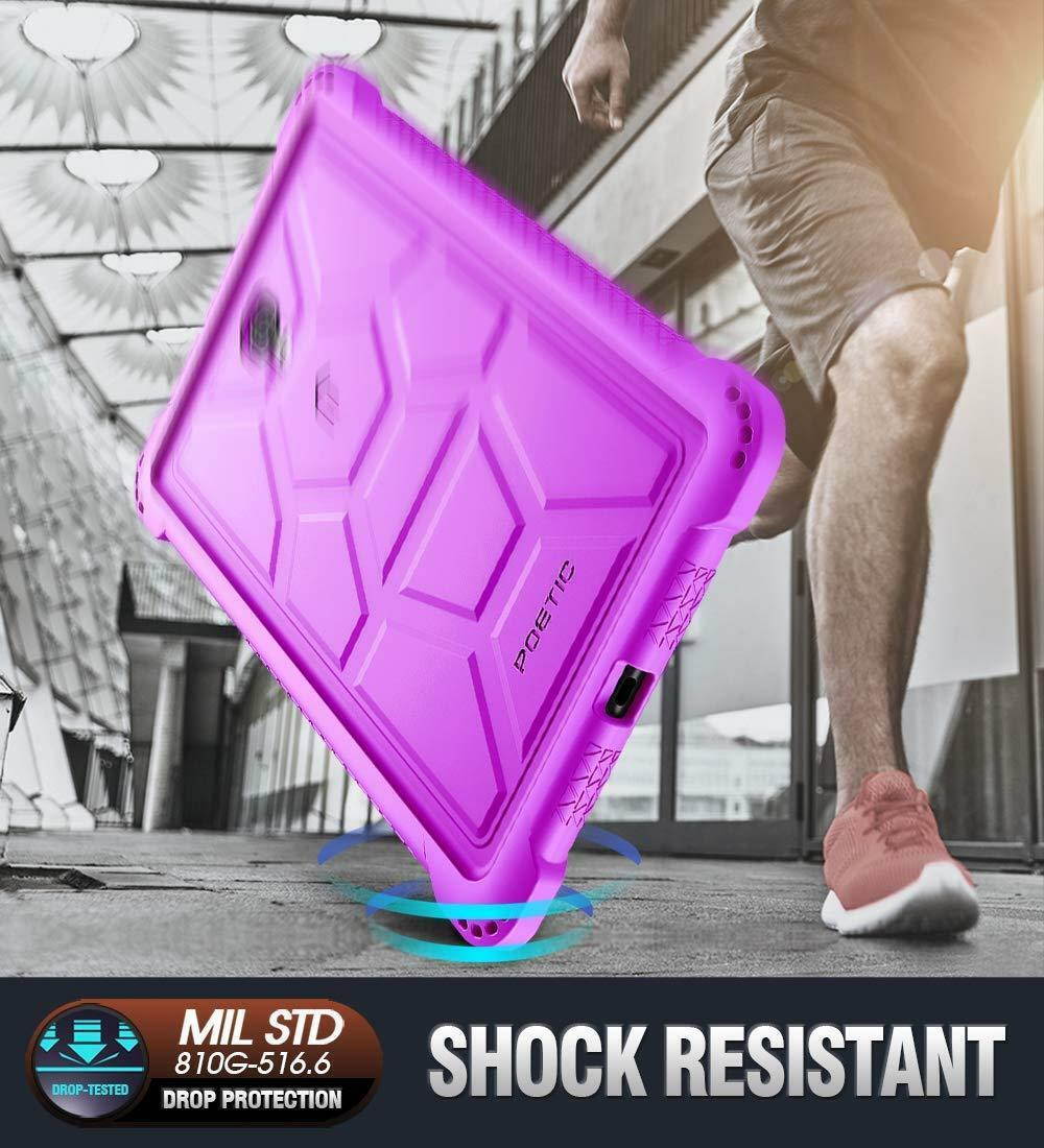 For Galaxy Tab A 10.5 2018 Tablet Case Silicone Cover w/ Drop Protection Purple