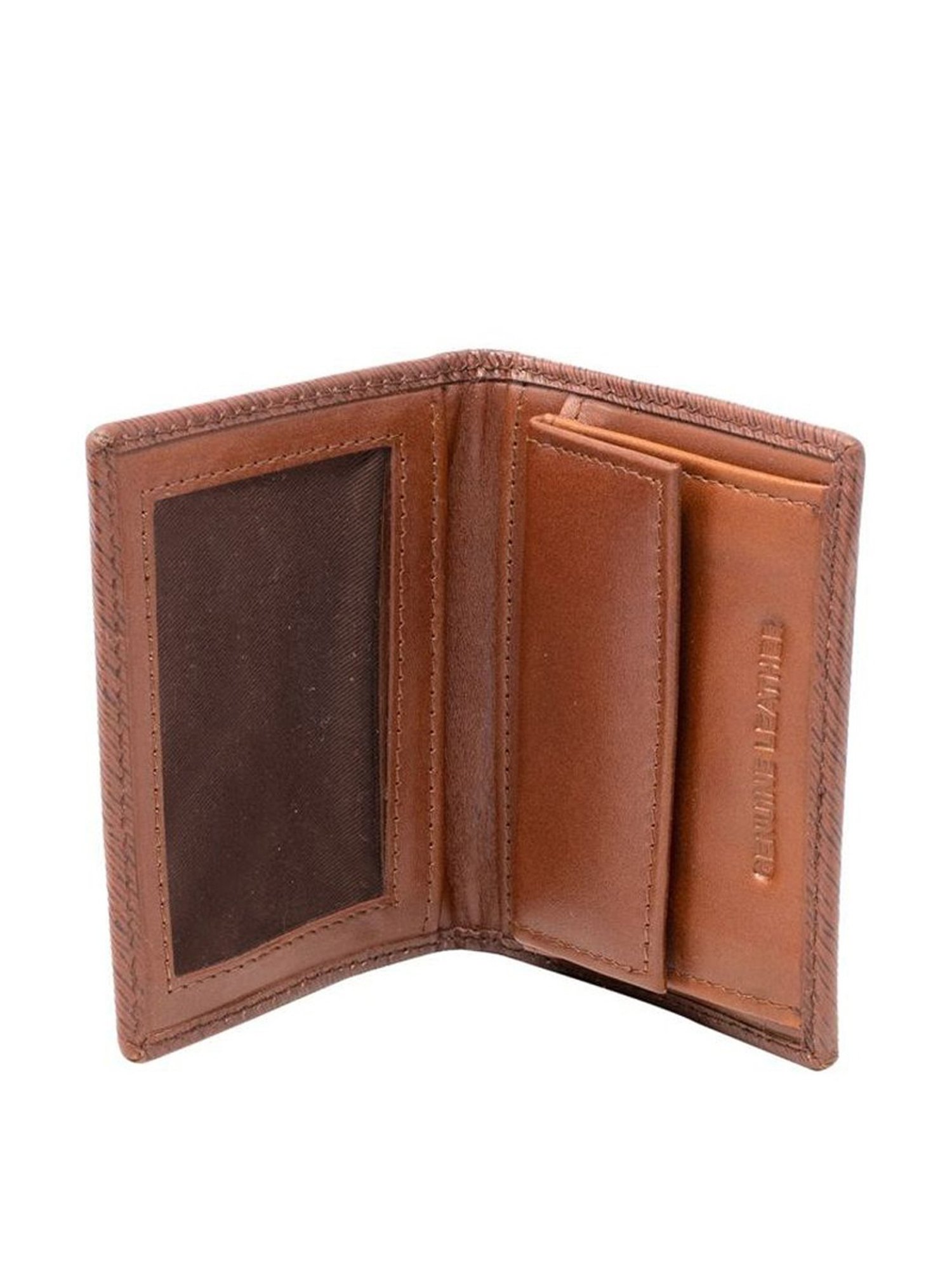 Tohl Tan Casual Leather Bi-Fold Wallet for Men