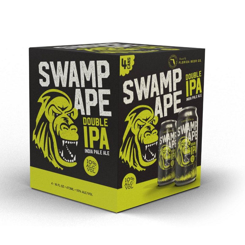 Florida Swamp Ape Double IPA Beer - 4pk/16 fl oz Cans