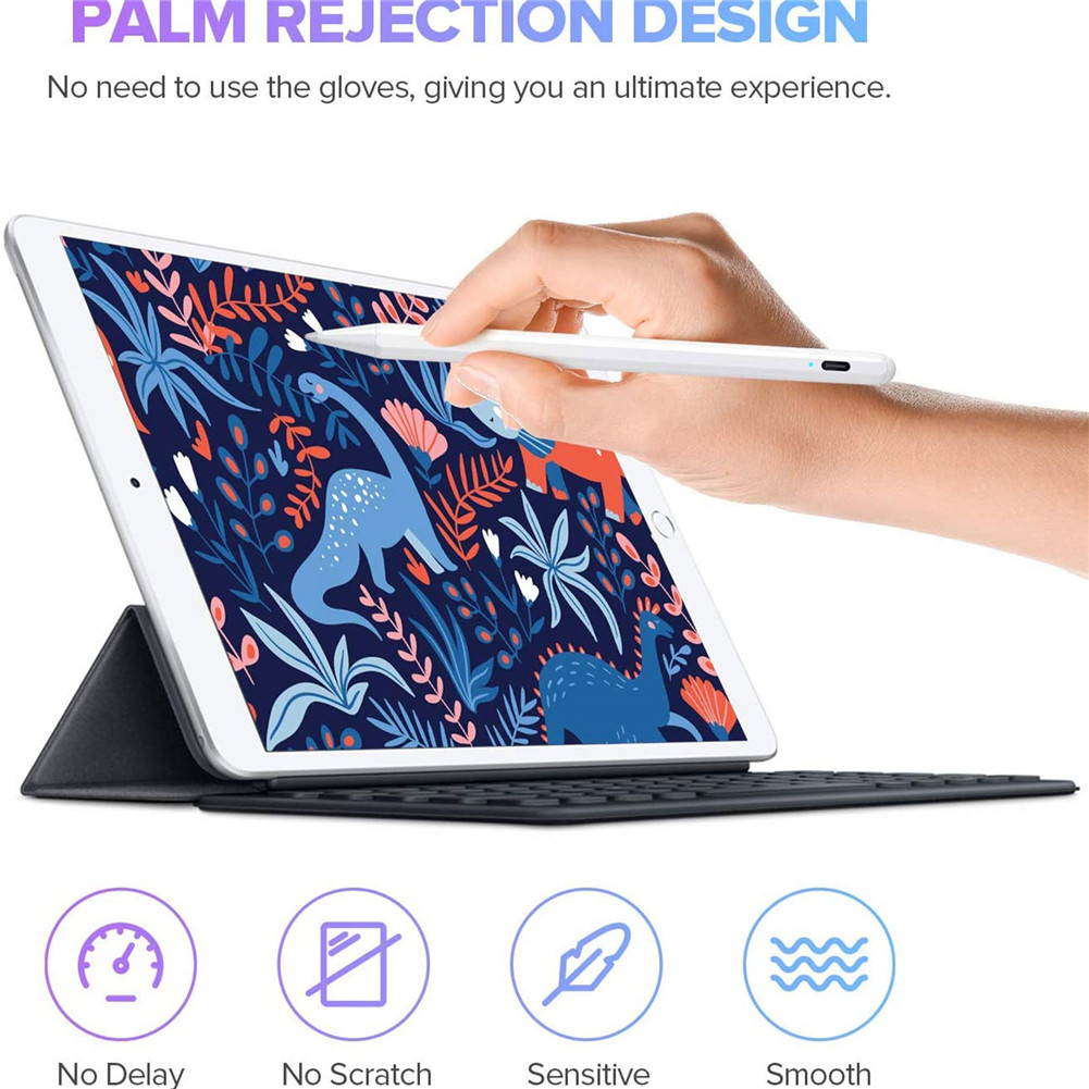 Stylus Pen Compatible with for Apple, Rechargeable Active Capacitive Pencil Stylus Pens for Touch Screens,USB Charging 20h Endurance Time