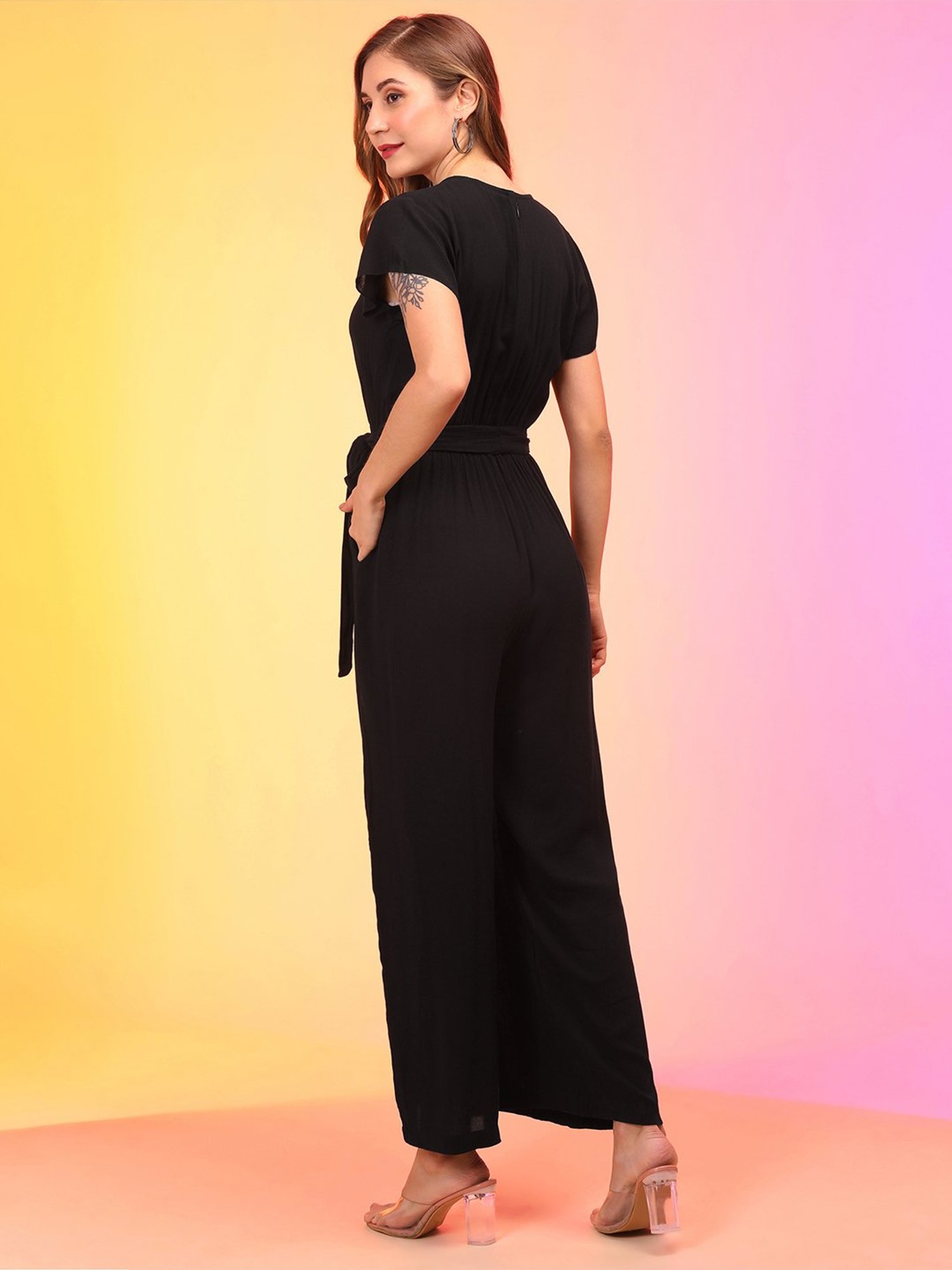 Globus Black Maxi Jumpsuit