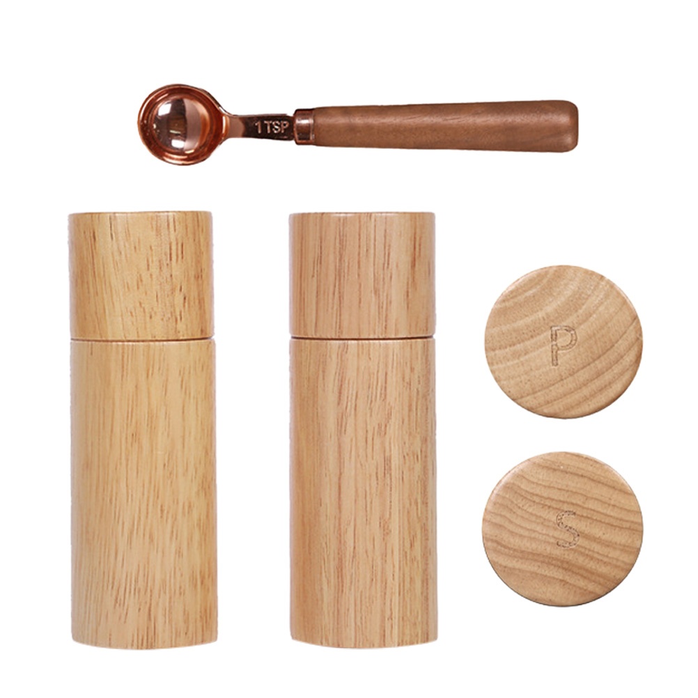 3pcs Practical Safe Stylish Manual Pepper Shaker Pepper Masher Pepper Grinder for Home