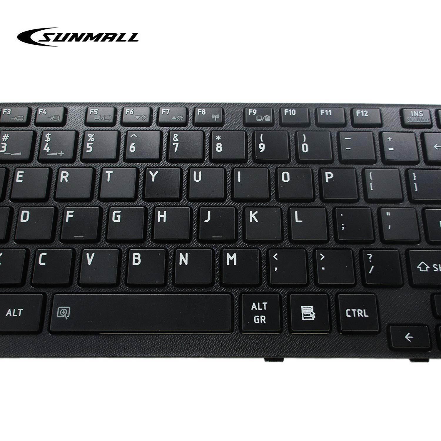 P755 Keyboard Replacement, SUNMALL Laptop keyboard Replacement for Toshiba Satellite P750 P750D P755 p755-s5320 P770 P770D P775 p775-s7215 Series US Layout (6 Months Warranty)