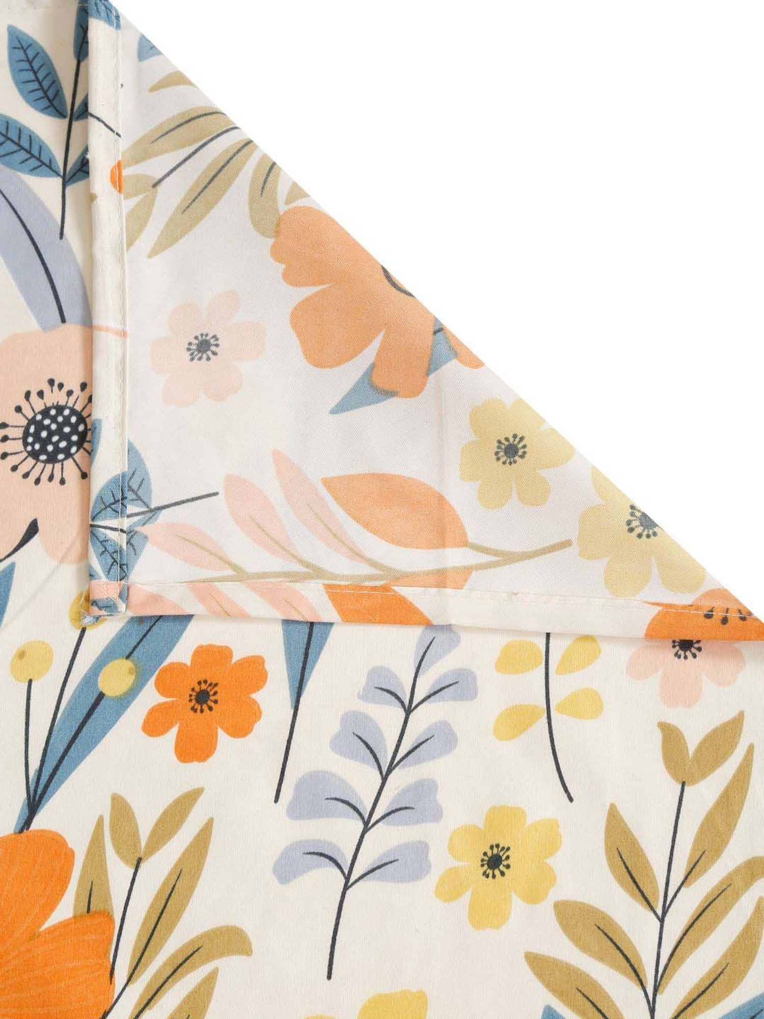 HOSTA HOMES White Cotton 280 TC Single Bedsheet with 1 Pillow cover