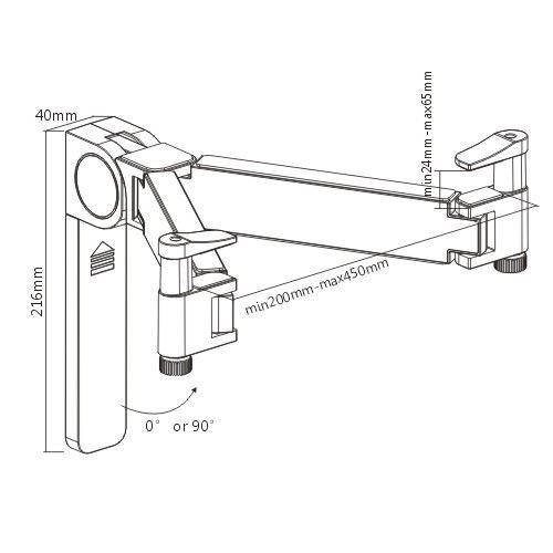 UNIVERSAL FOLDING WALL MOUNT UNDER TV CABLE BOX COMPONENT DVR DVD BRACKET