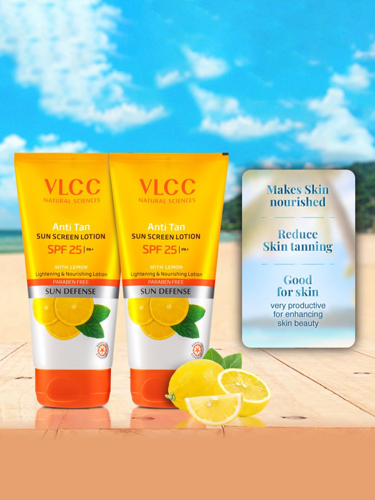 VLCC Anti Tan Kit with Anti Tan Skin Lightening Face Wash & Anti Tan Sunscreen Lotion Combo