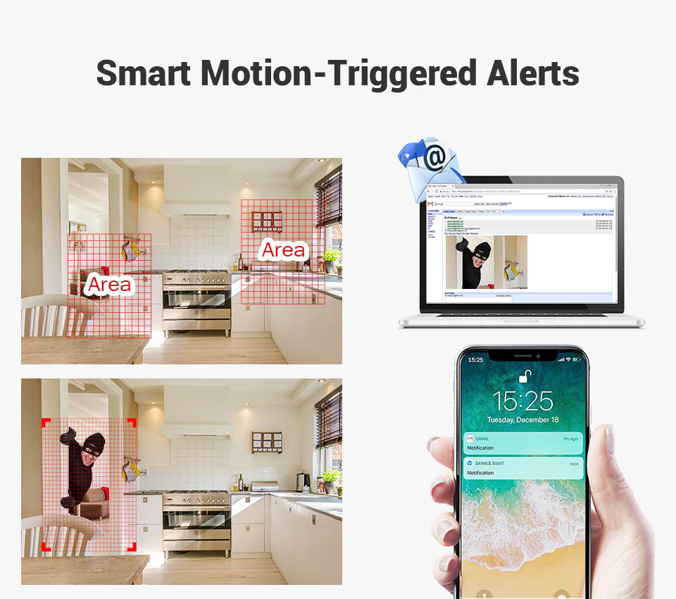 SANNCE 8CH 1080P PoE Network Video Security System with 2TB