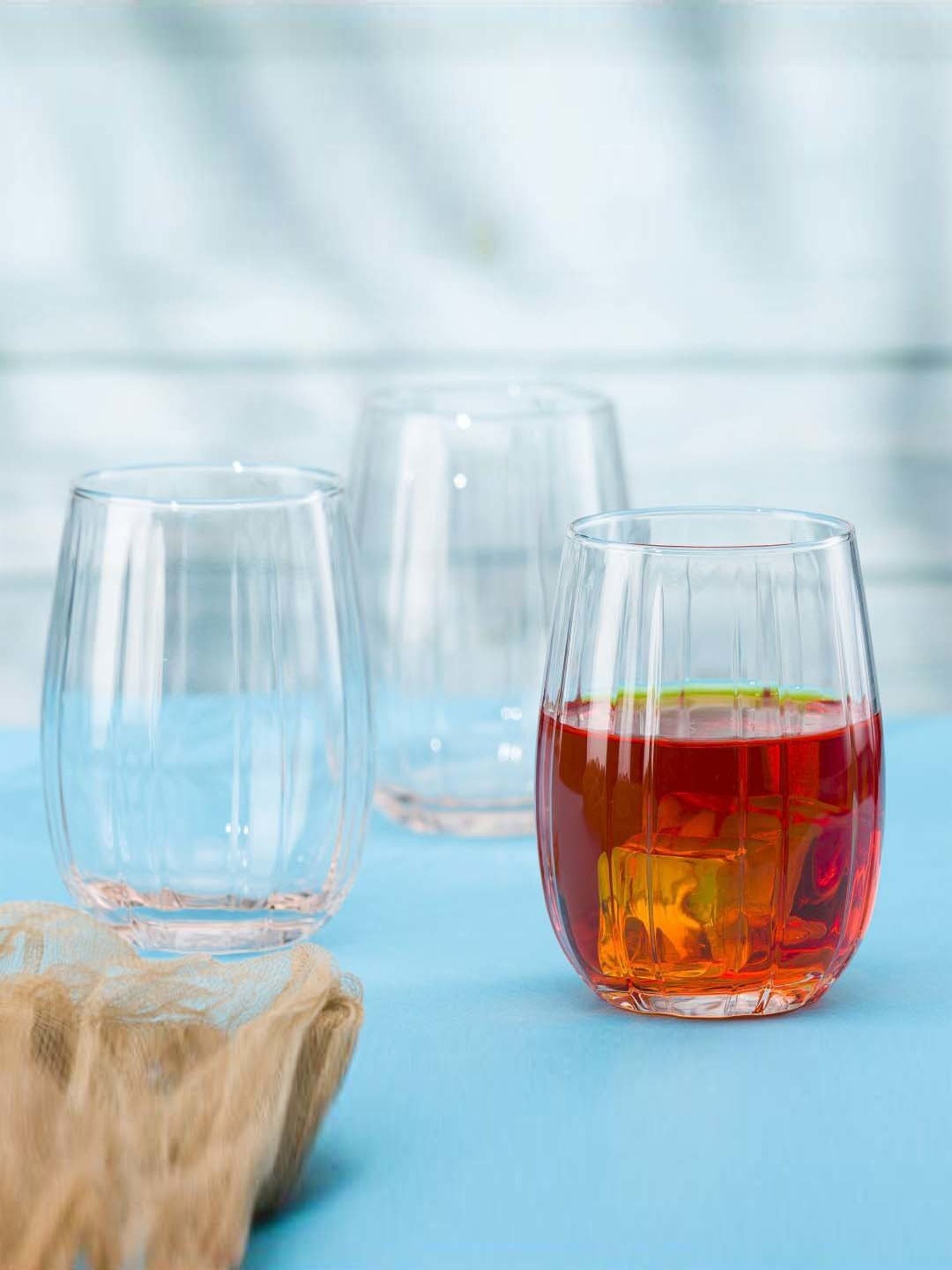 Pasabahce Pink Linka Whisky Glasses (0.38 L) - Set of 4