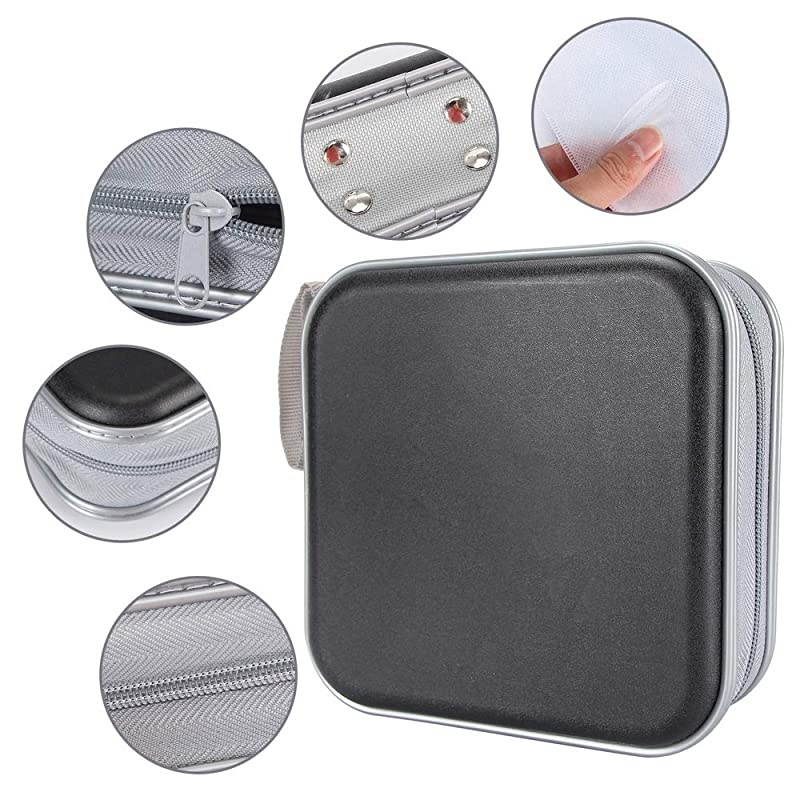 CD Case 40 Capacity CD DVD Heavy Duty Wallet Storage Organizer Holder VCD Binder Bag Album Booklet BBlue