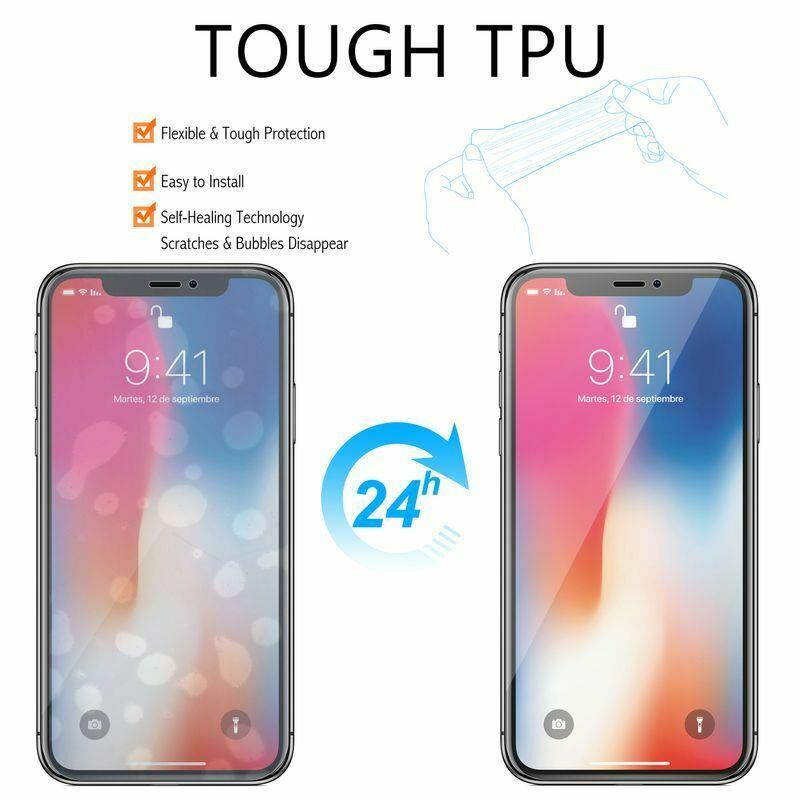 3-Pack Clear TPU Screen Protector For iPhone 11 Pro 5.8" Full Edge Coverage