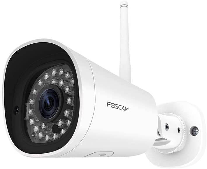 Foscam G2 1080P 25FPS WiFi Security Camera, Alexa Compatible, AI Human & Motion Detection, Free Cloud Service Included, 65ft Night Vision with 30 IR LEDs, IP66 Weatherproof for Indoor or Outdoor,White