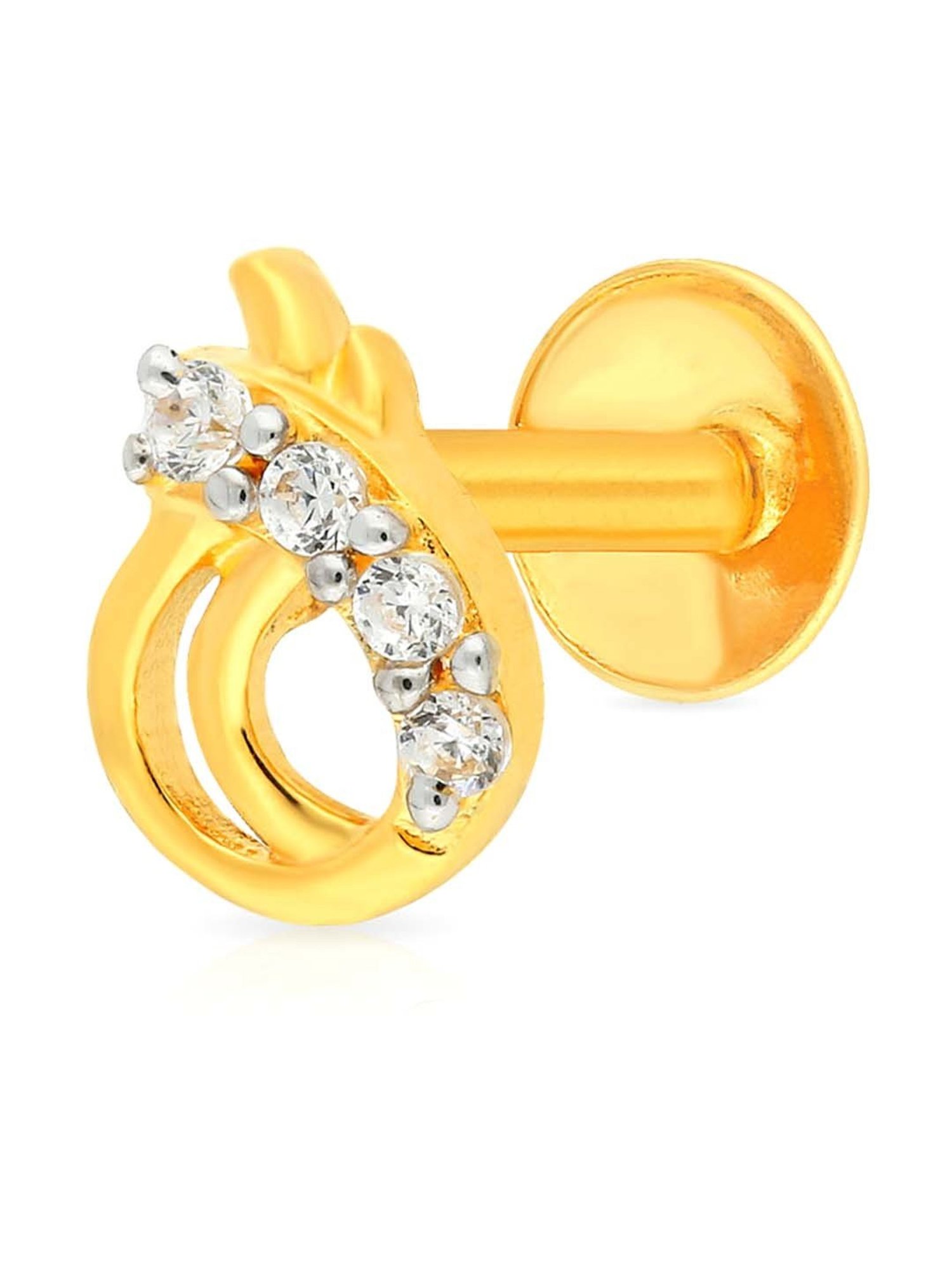 Malabar Gold and Diamonds 22k Gold Nosepin for Women