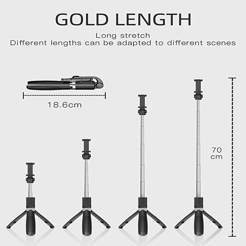 Selfie Stick Tripod with Bluetooth Selfie Tripod with Mini Wireless Remote for iPhone XiPhone 88 PlusiPhone 77 PlusGalaxy S9S9 PlusS8S8 PlusNote8 and More by