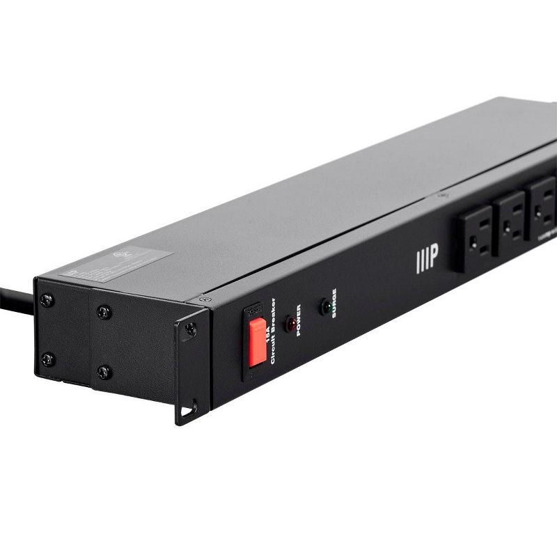 C2G 6-Outlet Surge Suppressor with (3) 1ft Outlet Saver Power Extension Cords - Receptacles: 6 x NEMA 5-15R - 270J