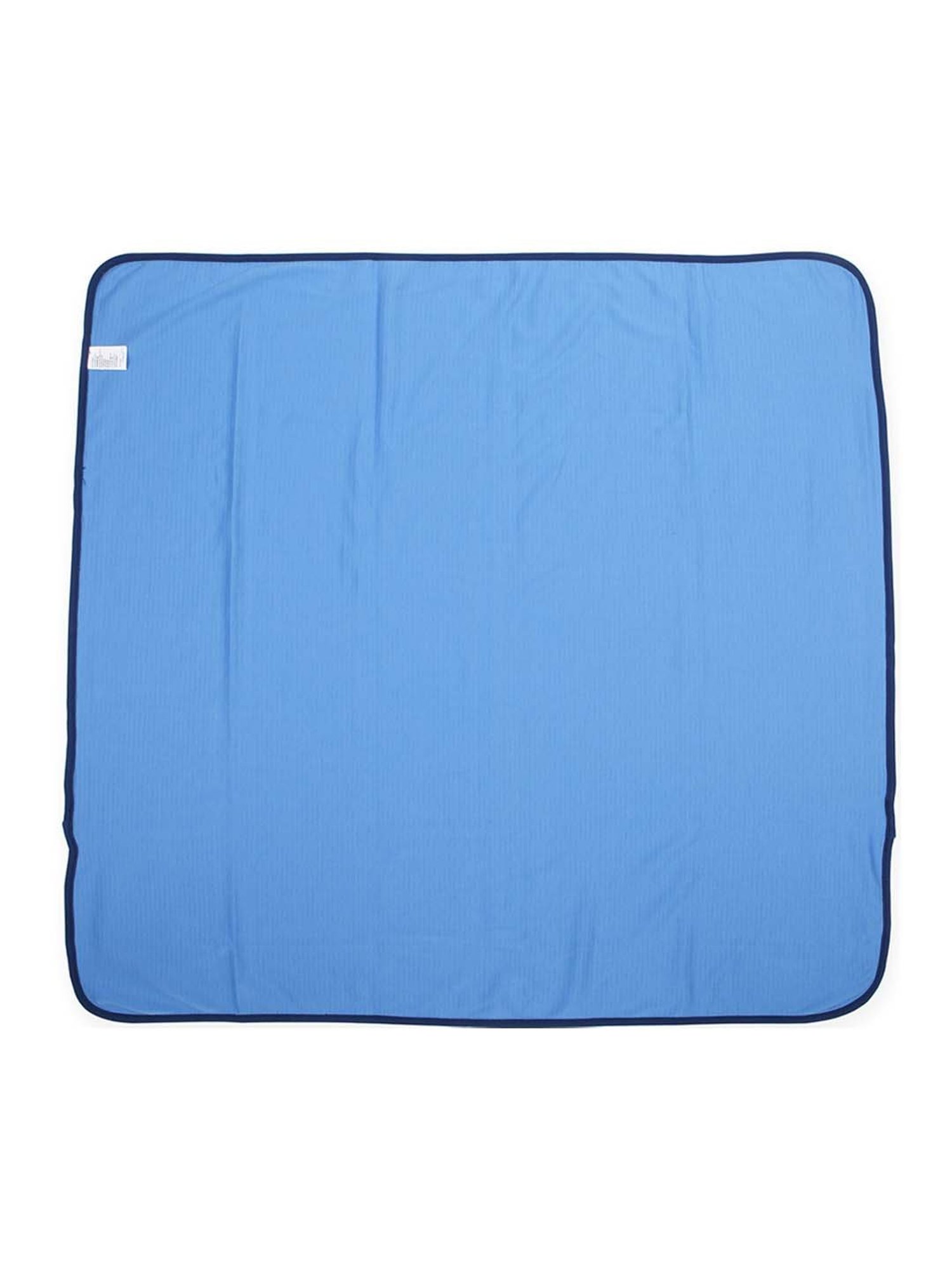 MiArcus Blue & White Cotton 210 GSM Gift Set (0-6 Month) - Set of 3