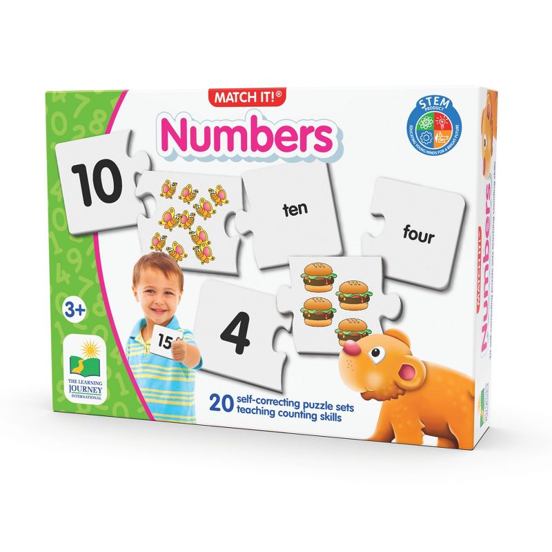 The Learning Journey  Match It! Numbers 20 self correcting puzzle sets