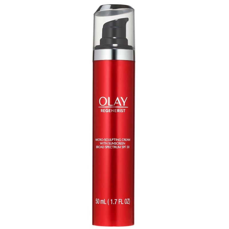 Olay Regenerist Micro-Sculpting Cream Moisturizer with Sunscreen Broad Spectrum SPF 30 - 1.7 fl oz
