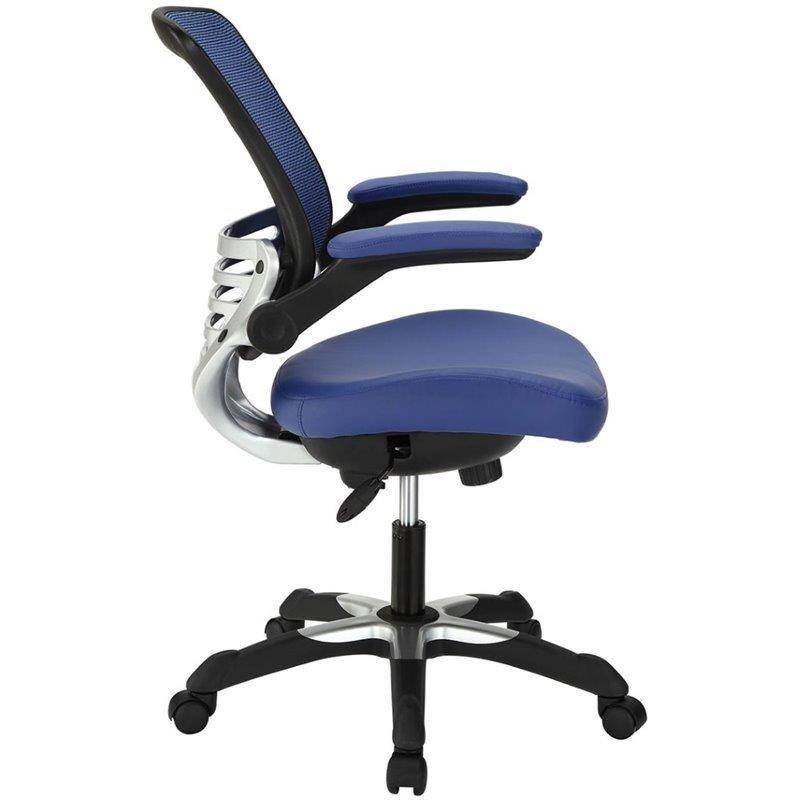 Edge Vinyl Office Chair in Blue