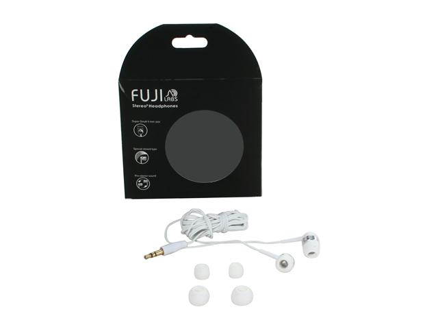 Fuji Labs Pearl White FJ-iPOD-E3220-WH Canal White Acoustic Isolation Silicone Earbuds for MP3 Players/iPod