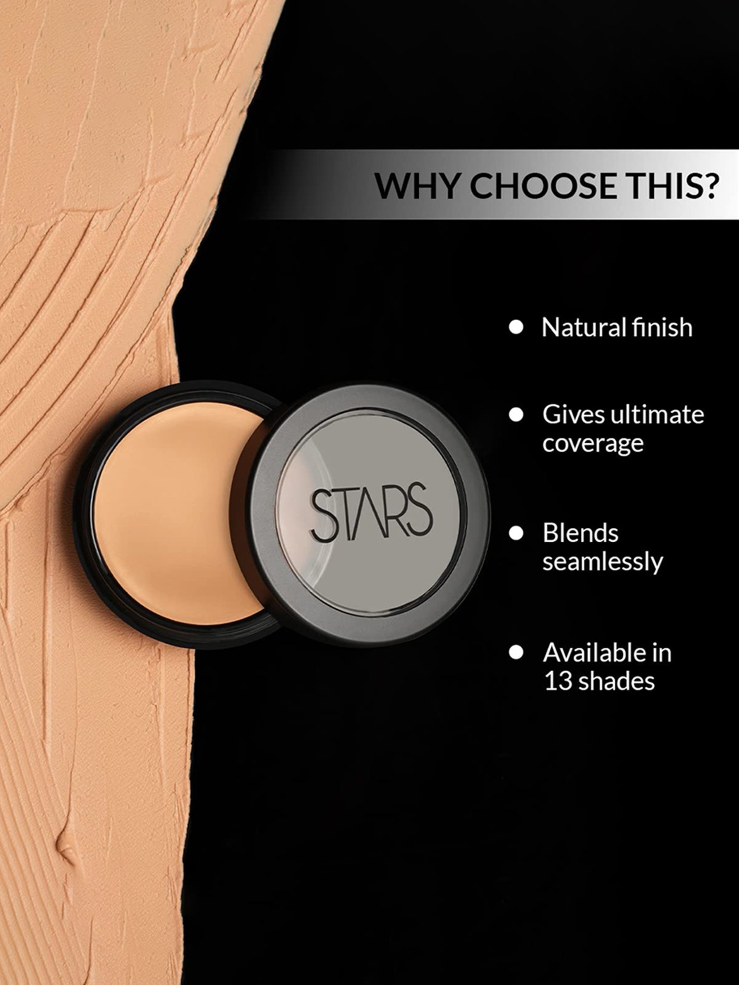 Stars Cosmetics Cream Foundation Ivory - 8 gm