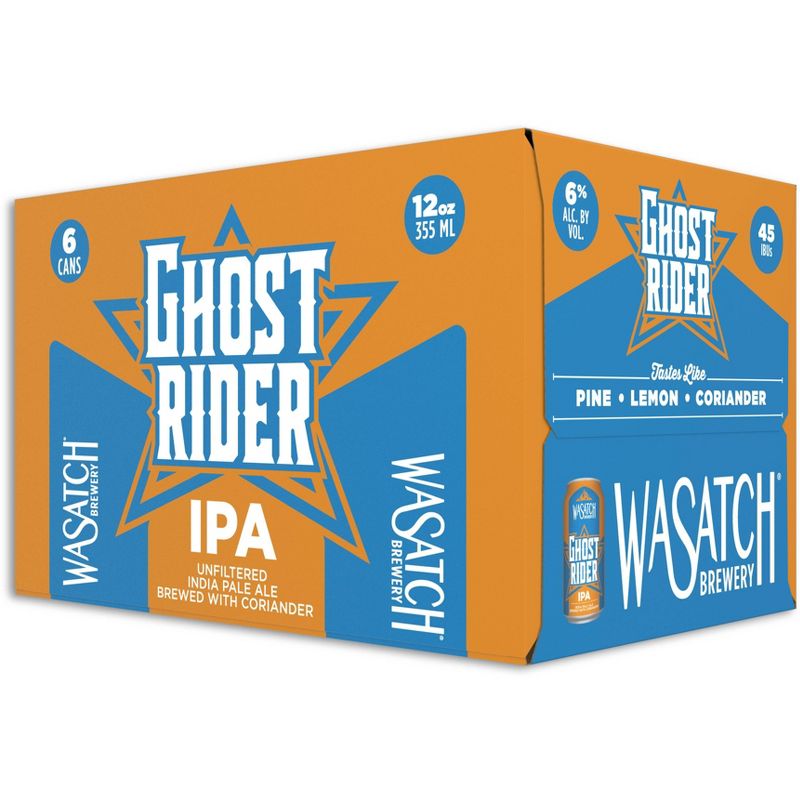 Wasatch Ghost Rider IPA Beer - 6pk/12 fl oz Cans