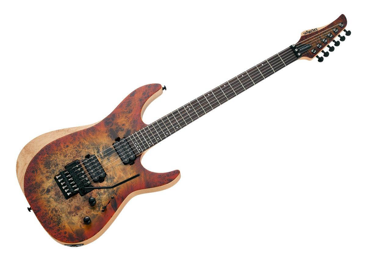 Schecter Reaper 6 FR Electric Guitar - Ebony/Satin Inferno Burst - 1505