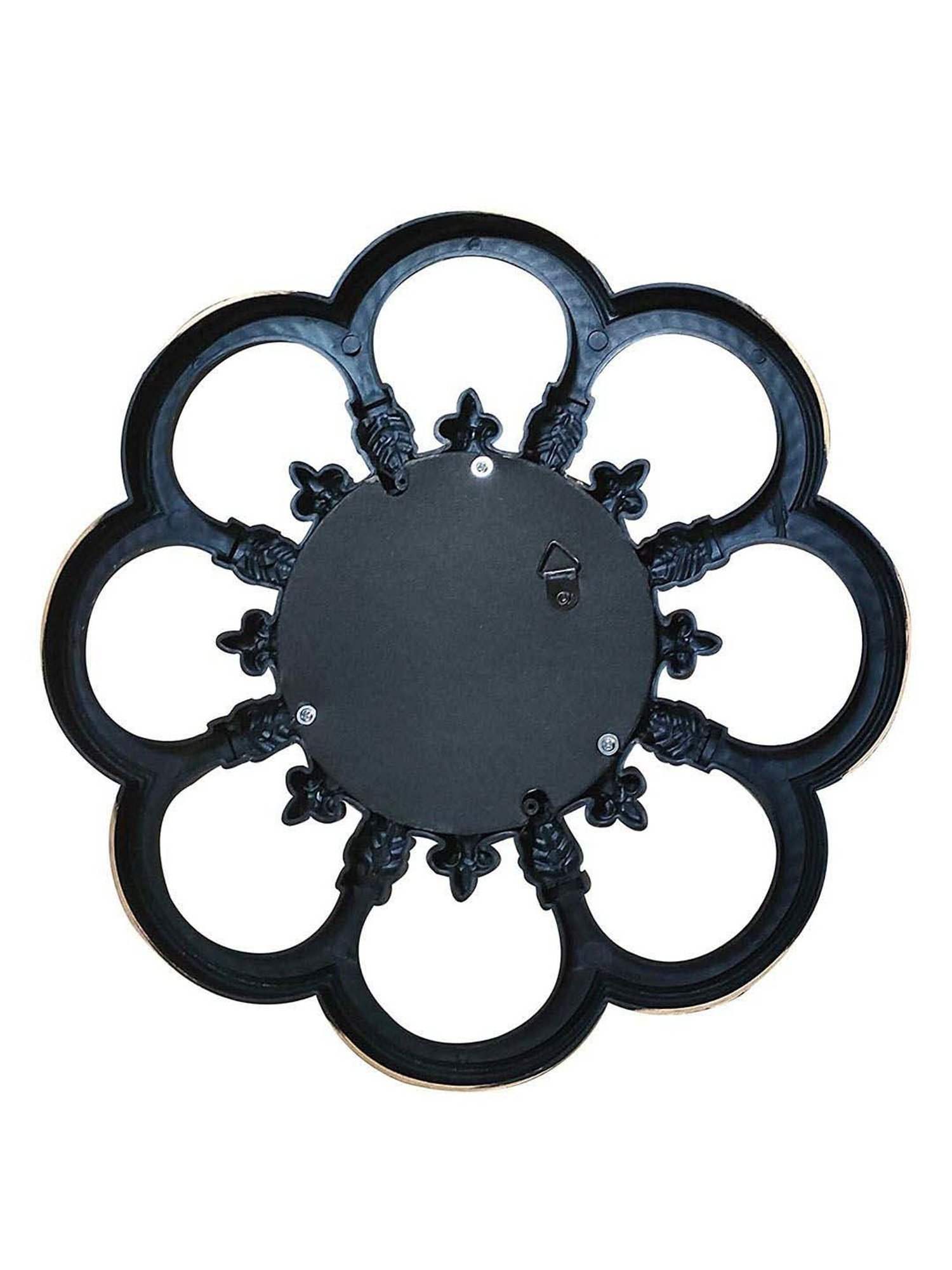 CHRONIKLE Pink Iron Sun Burst Designer Round Wall Mirror