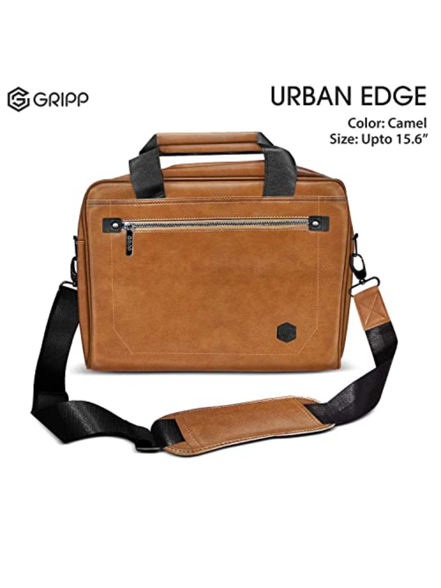 Gripp Urban Edge Laptop Messenger Shoulder Bag For Macbook Air Pro 11, 12, 13 and 15 (Camel)