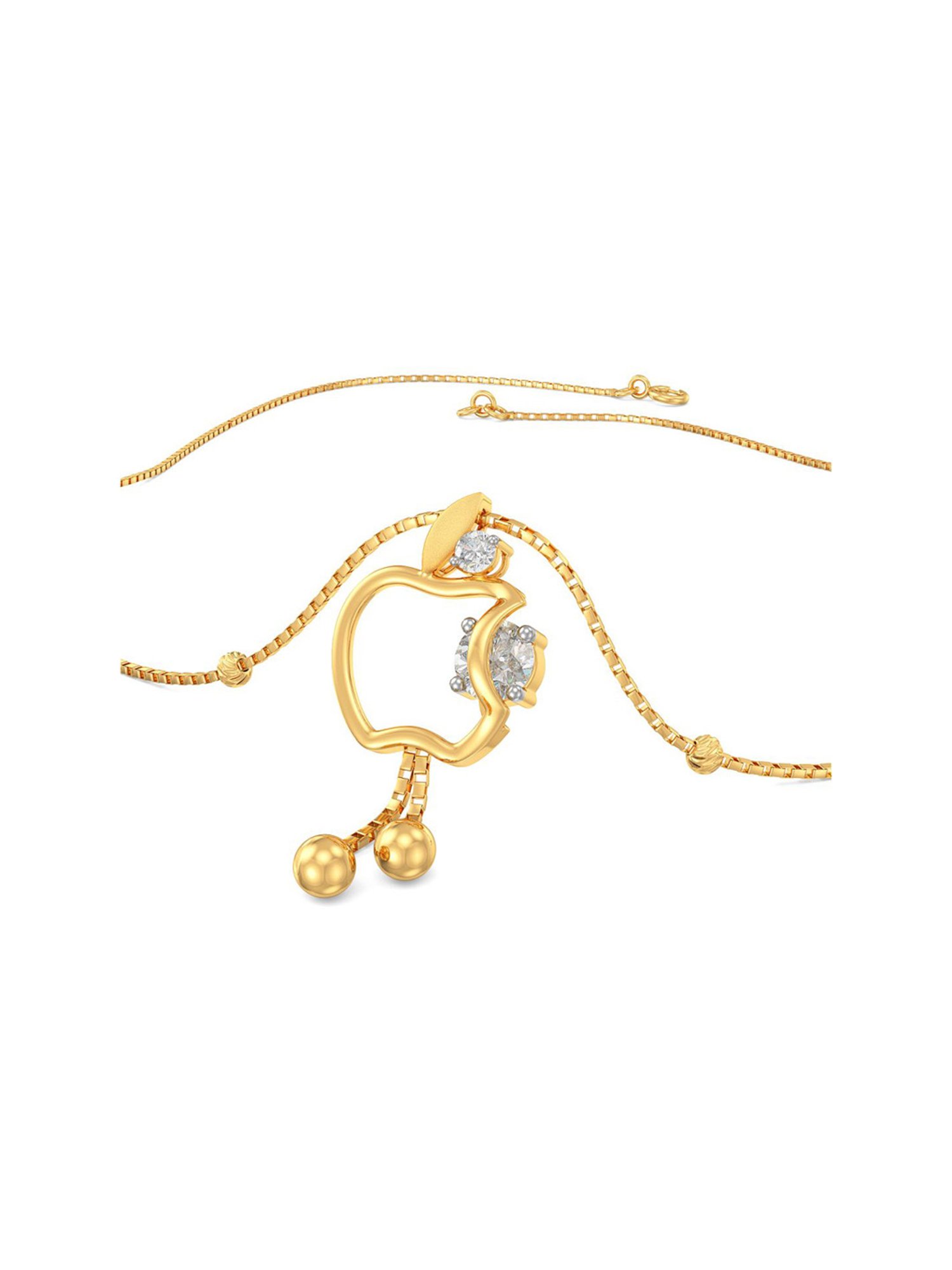 Joyalukkas 22k Gold Delish Gold Apple Necklace