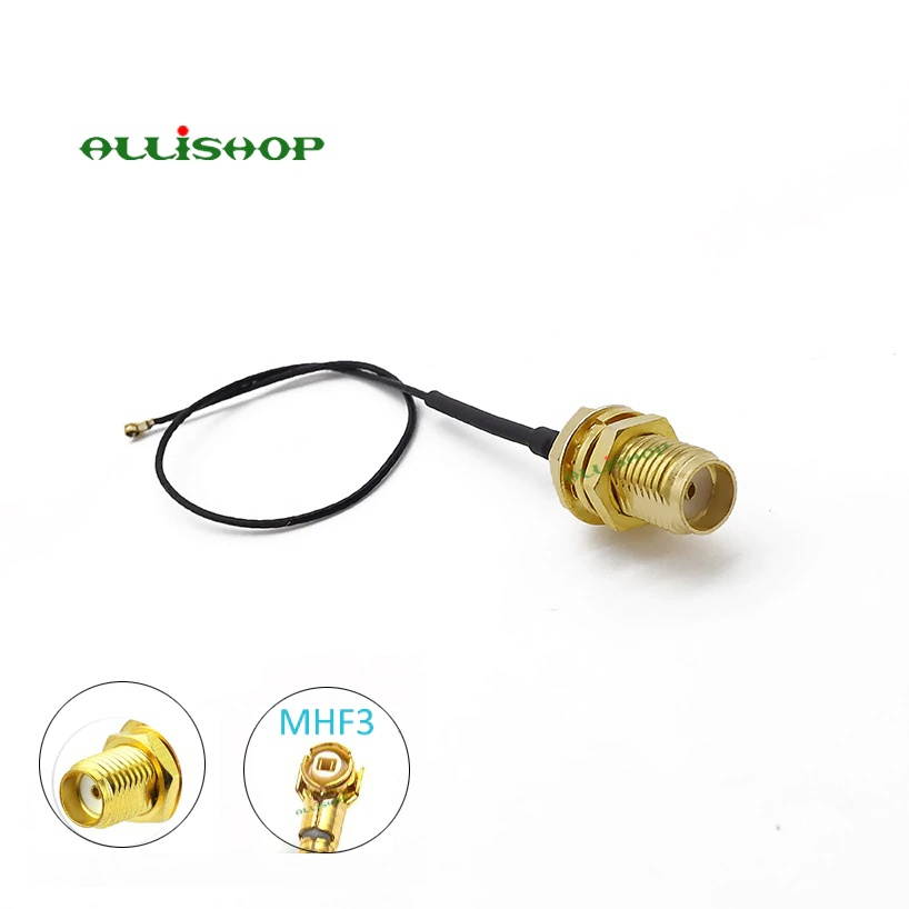 MHF3 IPEX U.FL IPX to SMA Female Pigtail Cable for Mini PCI 0.81mm M2 Card Intel WIFI Wireless Board
