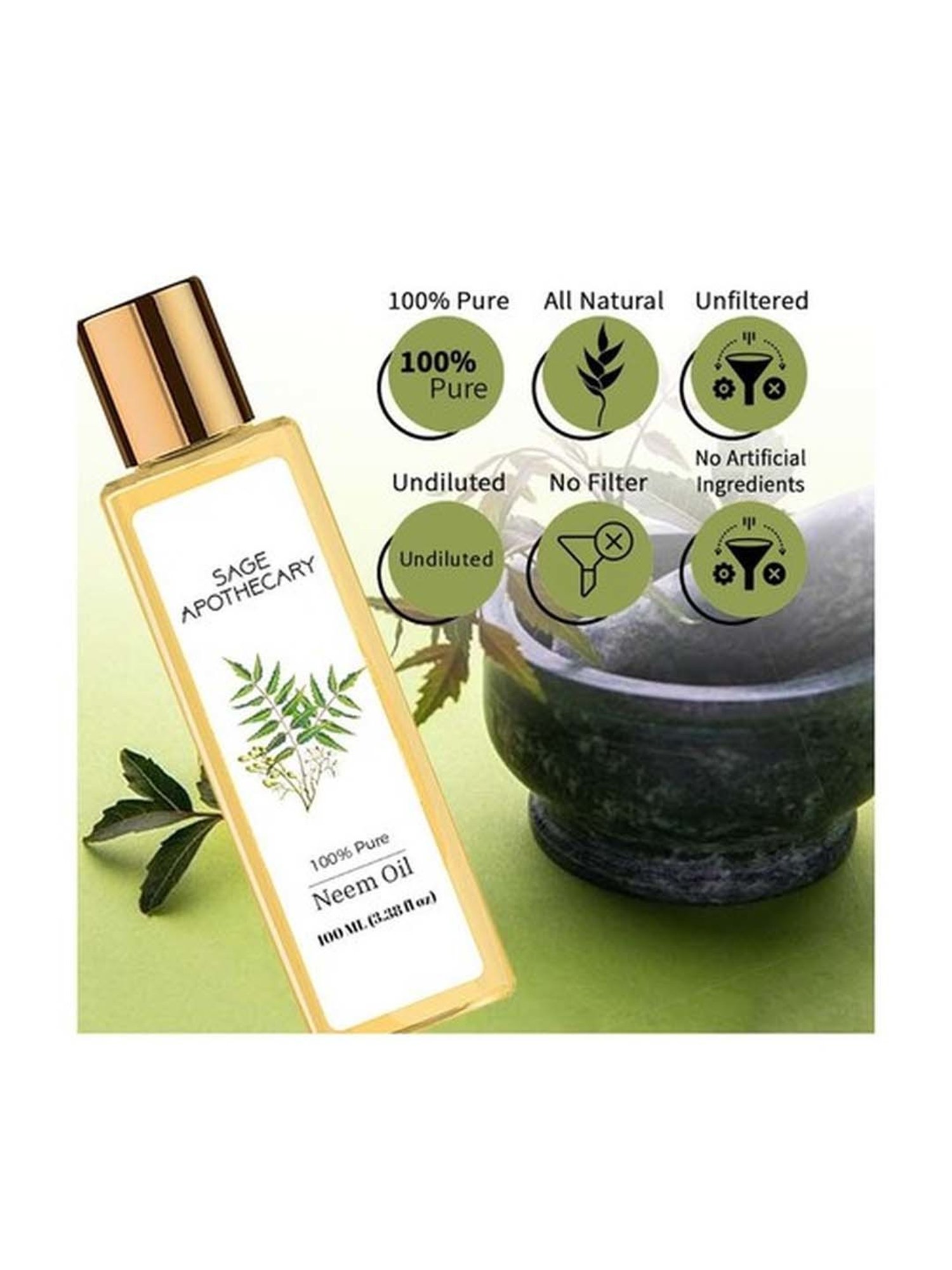 Sage Apothecary Neem Oil - 100 ml