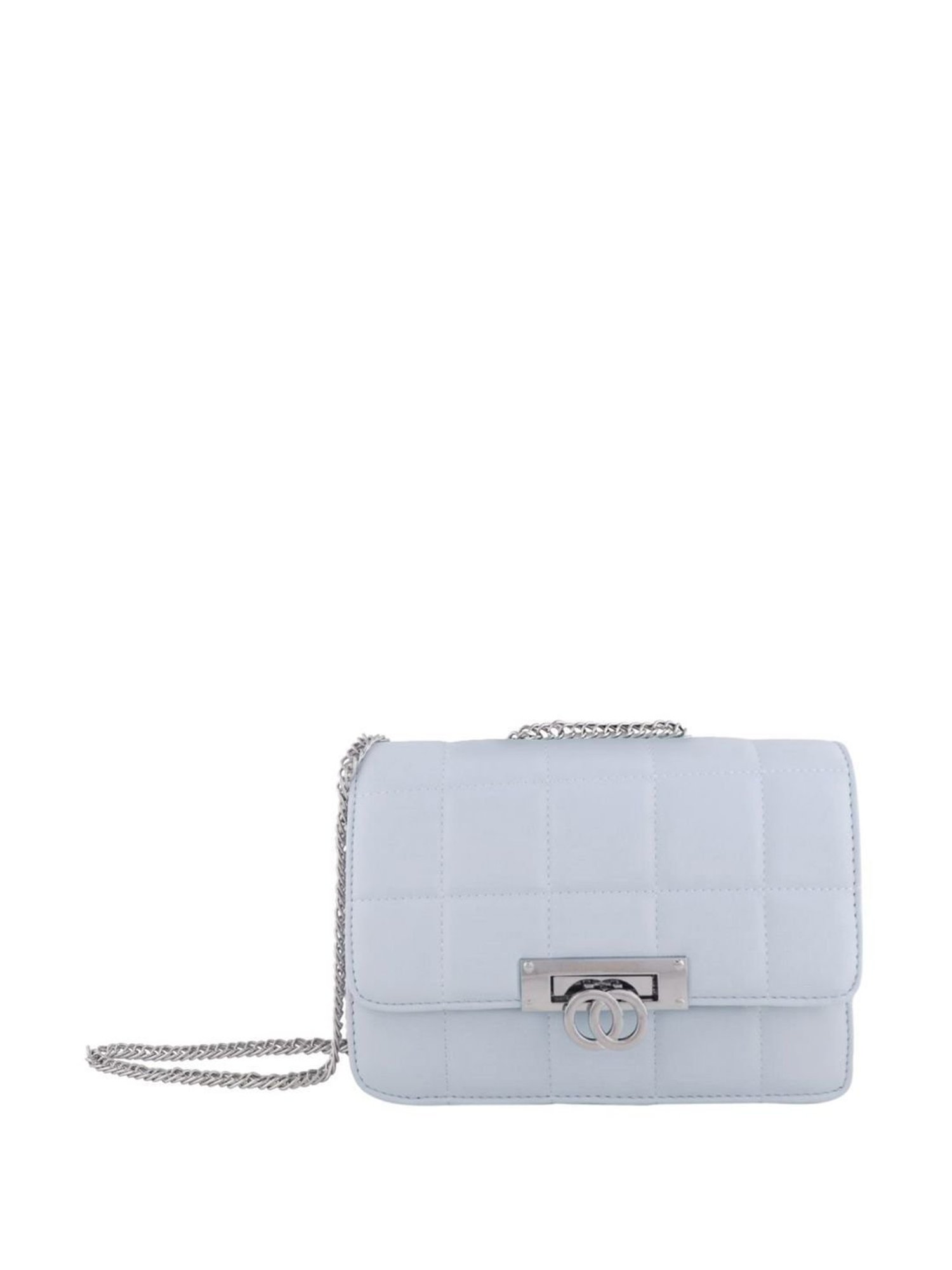 Lino Perros Blue Quilted Medium Sling Handbag