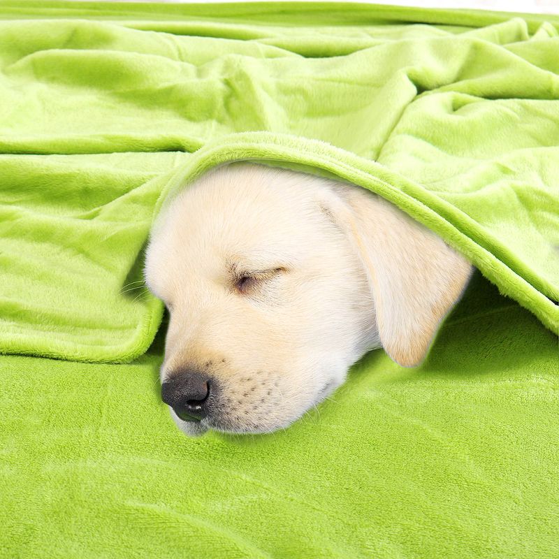 1 Pc Twin Polyester Flannel Fleece Bed Blankets Pink  - PiccoCasa