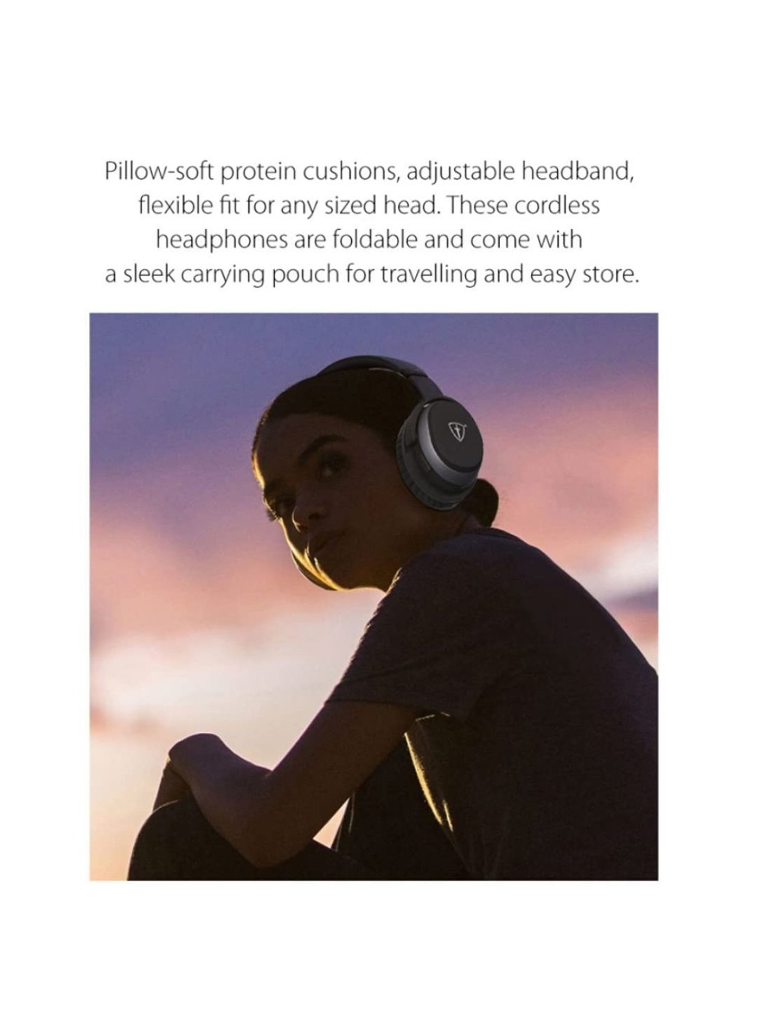 Major IV On Ear Wireless Bluetooth Headphone with Microphone (Black, True Wireless)