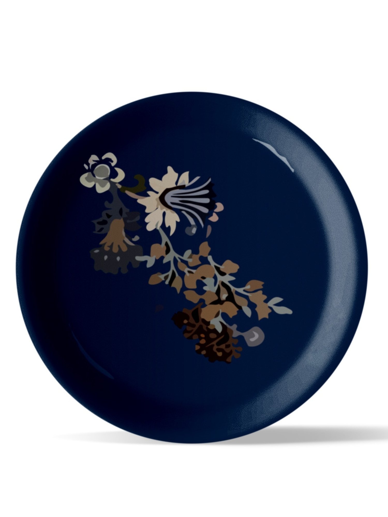 Nestroots Classic Flower Multicolor Porcelain Wall Plate