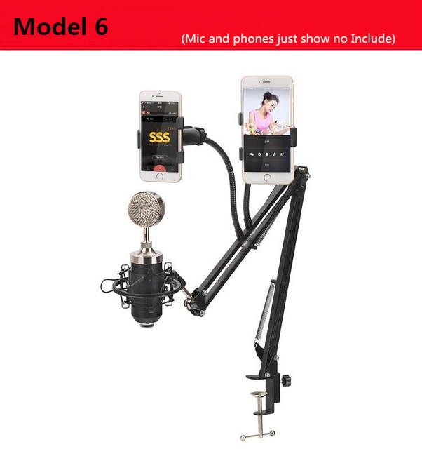 Professional Microphone Stand For Holder Arm Studio Professional Stand For Microphone Clip Mounting Extendable Recording Mic Sta