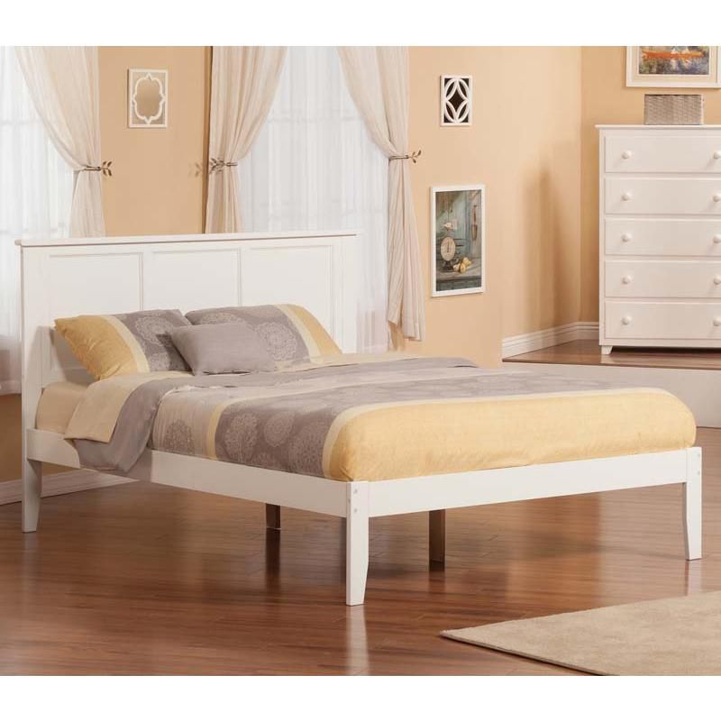 Madison Queen Open Foot White - Atlantic Furniture