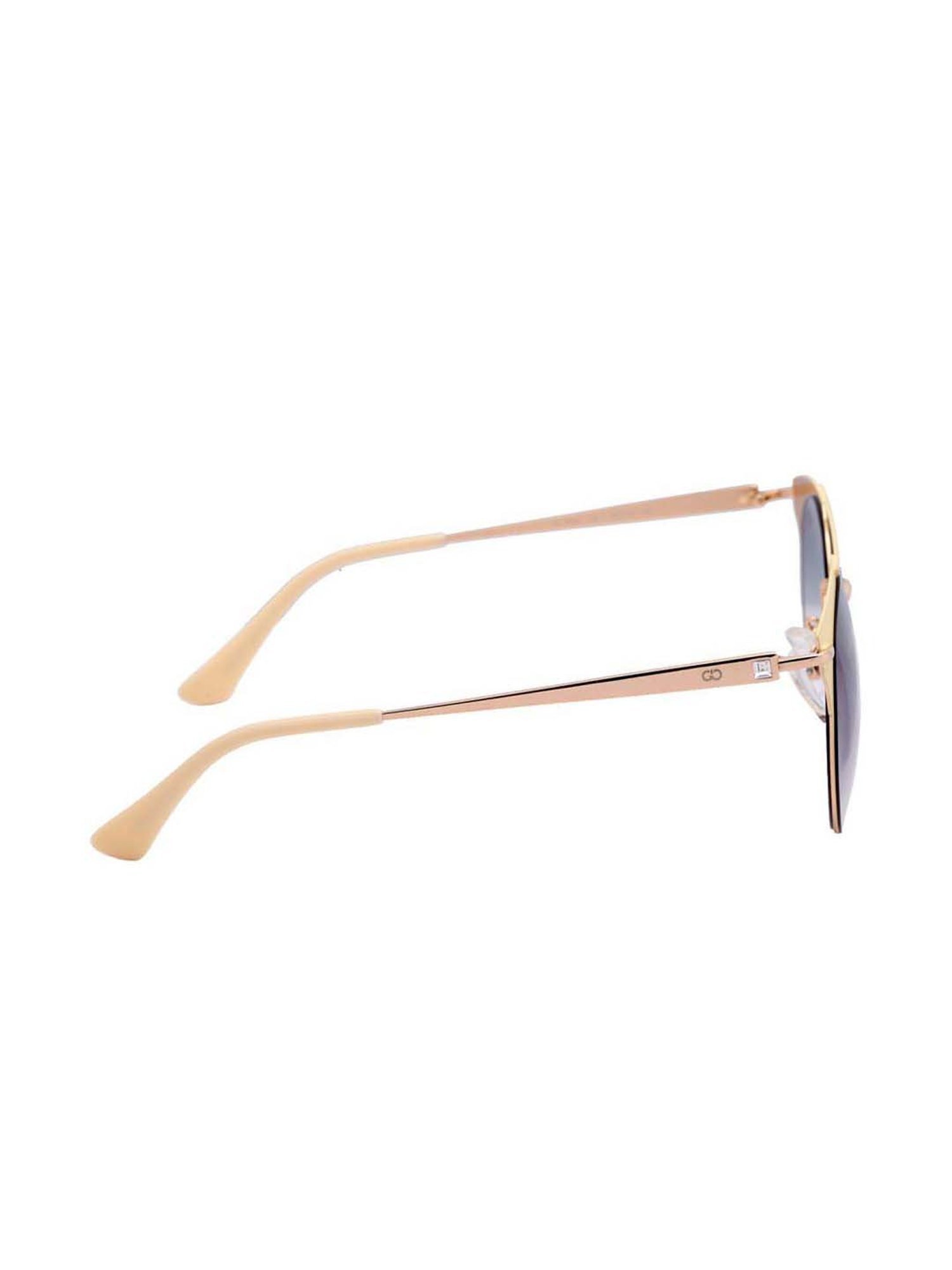 Gio Collection GL5053C09GD Grey Round Sunglasses