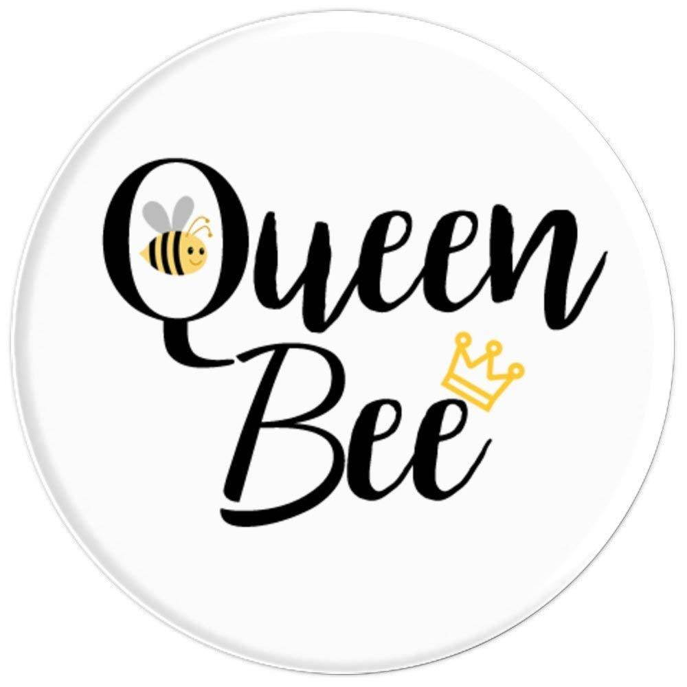 Cute Queen Bee - For Bee Lovers, Bee Keepers - PopSockets Grip and Stand for Phones and Tablets