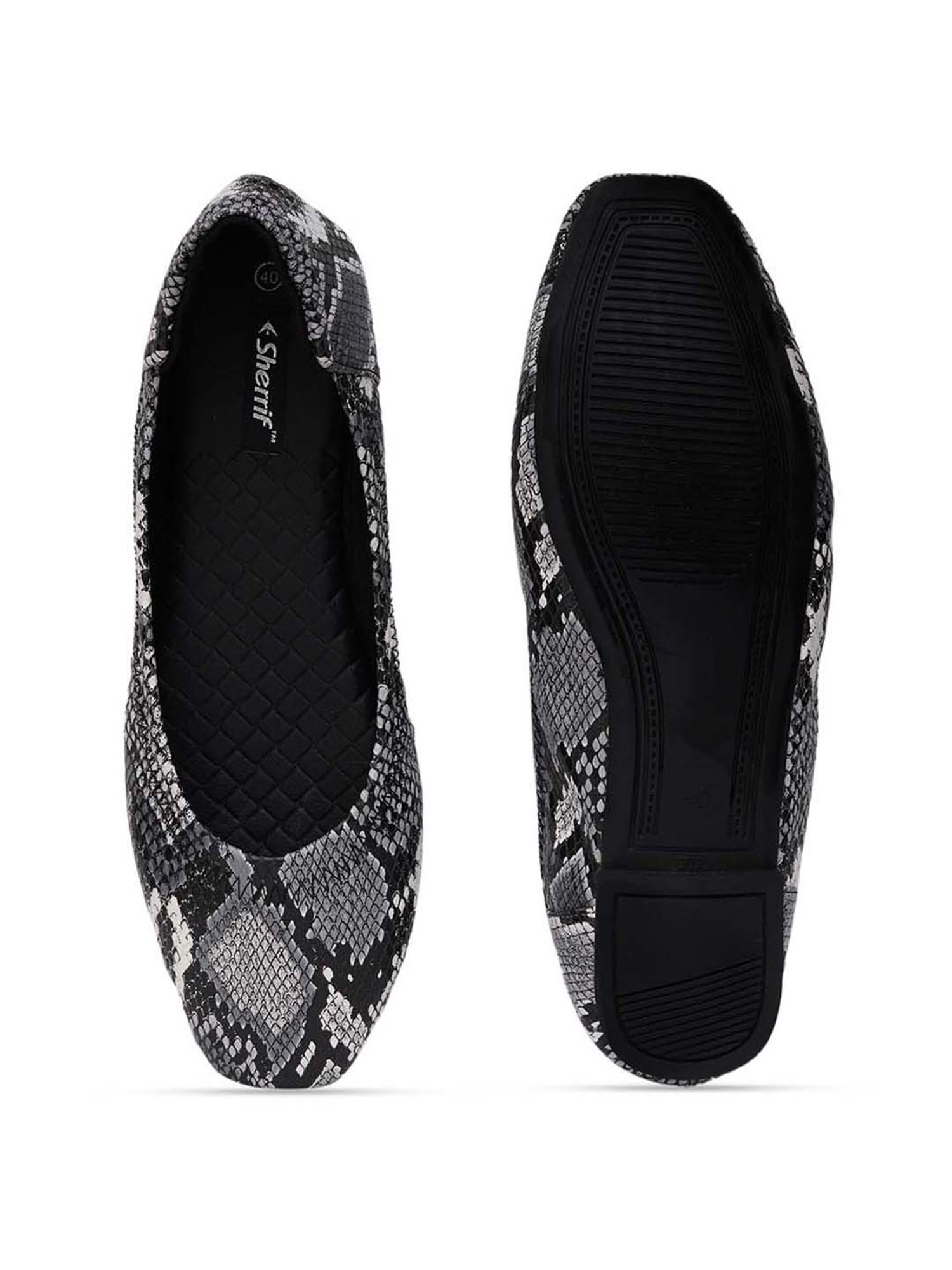 Sherrif Women's Black Flat Ballets