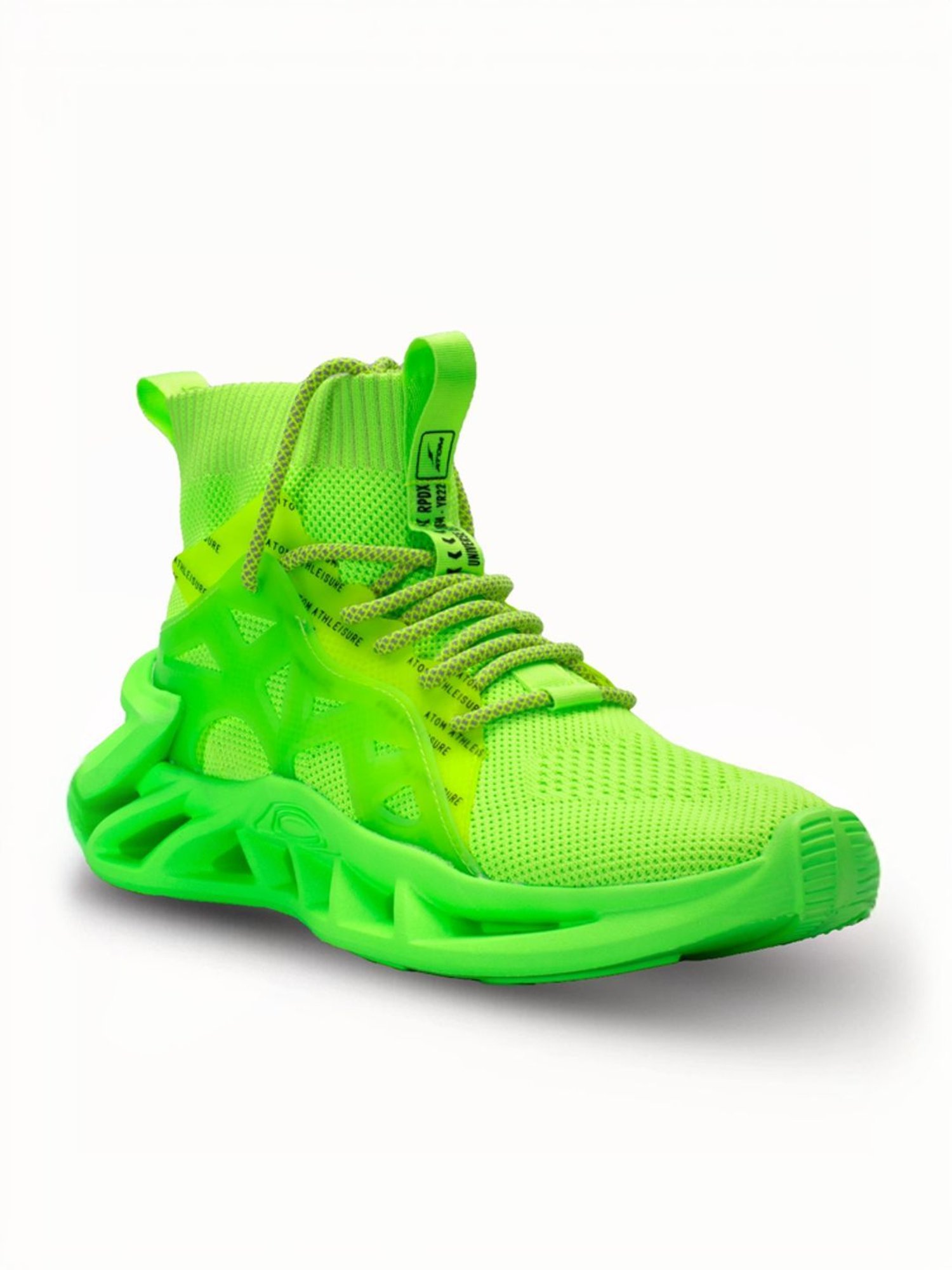 Atom Men's Alpha SoftBounce Green Running Shoes