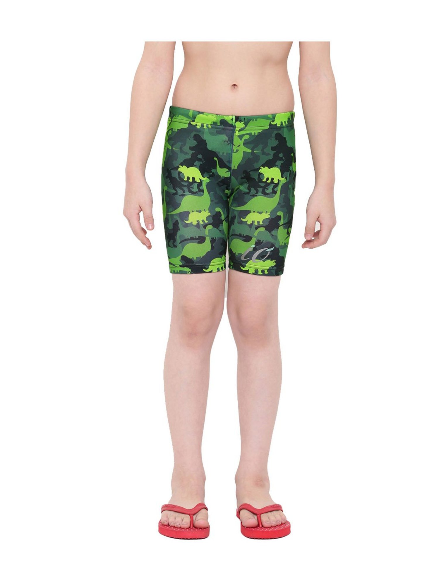 IO Kids Green Printed Jammers