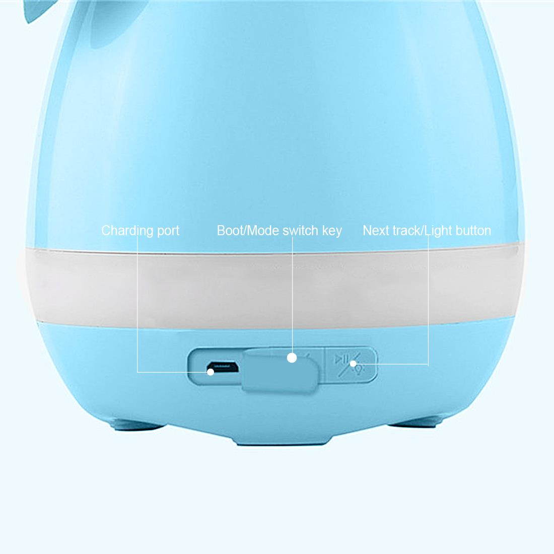 Flowerpot Bluetooth Speaker Night Light Smart Music Touch Control Wireless Speaker