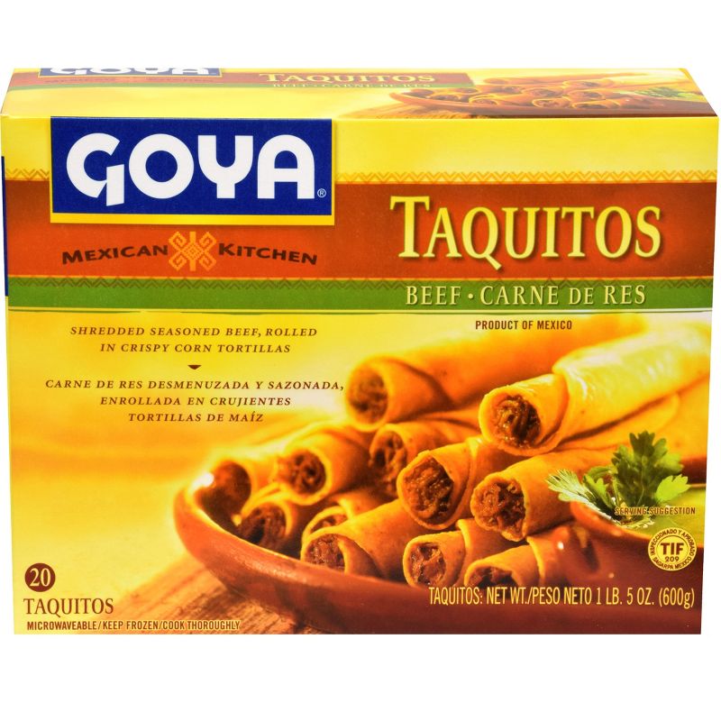 Goya Mexican Kitchen Frozen Beef Taquitos - 21.16oz