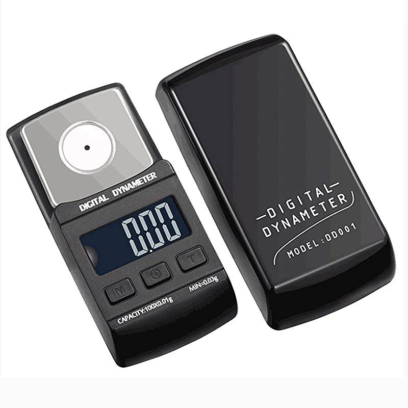 Digital Turntable Stylus Force Scale 001g LP Stylus Gauge Blue LCD Backlight Digital Scale with 10g Calibration Weight for Tonearm Phono Cartridge Jewelry Scale Lab Scale Carat Scale Etc