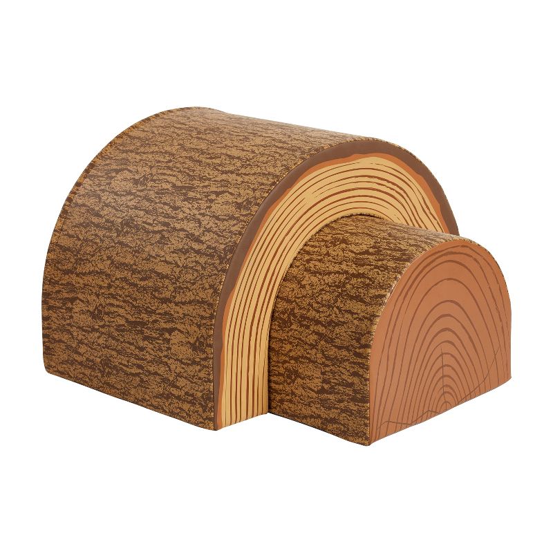 ECR4Kids SoftZone Tree Tunnel and Climber Play Set, Climbing Foam Structure for Kids, 2-Piece