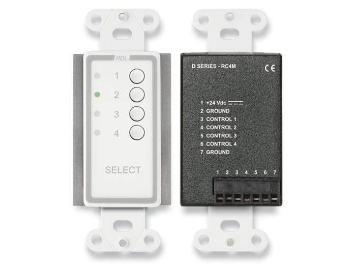 4 Channel Remote Control for RU-ASX4D and RU-ASX4DR