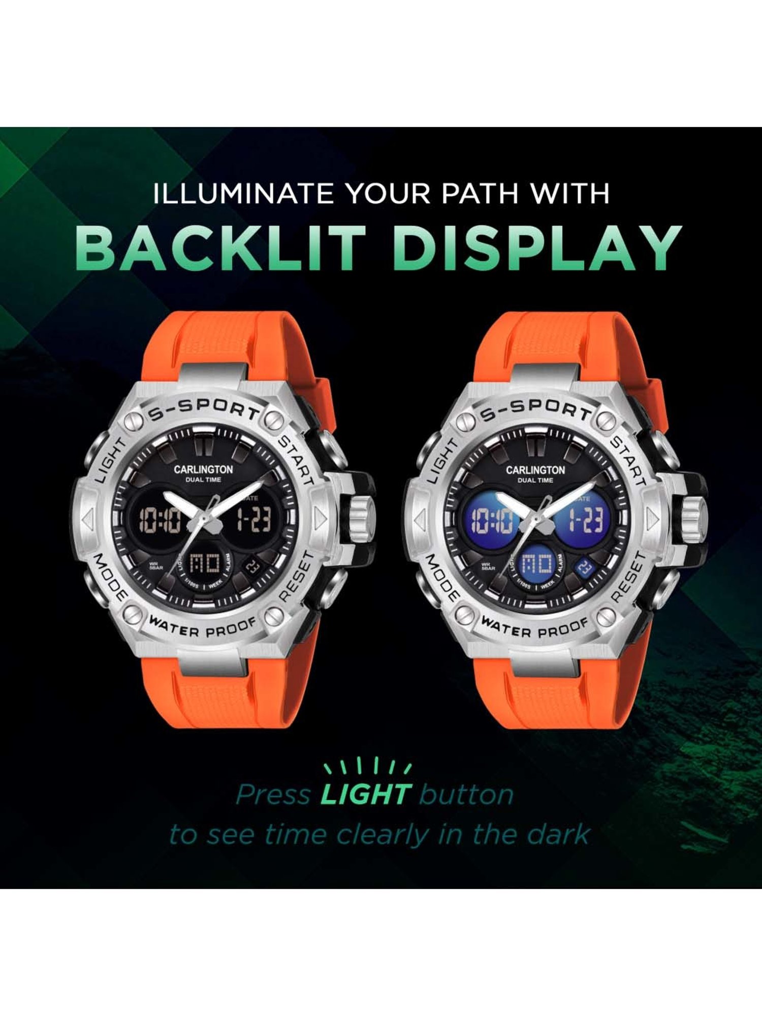 CARLINGTON Endurance 9107 Analog-Digital Watch for Men